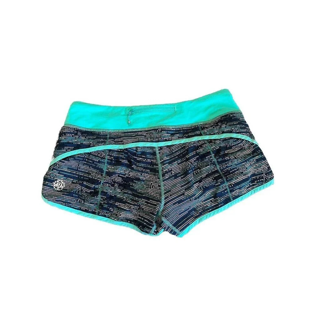 Lululemon 2016 SEAWHEEZE Speed Shorts SZ 8 In ABBT/BABZ - RARE LIMITED EDITION